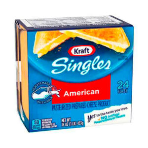 Facilistas de Kraft Queso Cheddar Americano 24 unidades 425g
