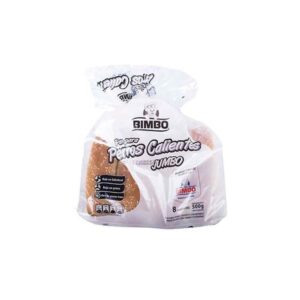 Pan Perro Caliente Bimbo Jumbo 500g 8 Unidades