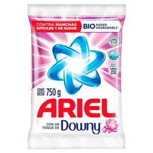 Detergente en Polvo con Downy Ariel 750g