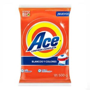 Detergente en Polvo Ace regular maxi 500g