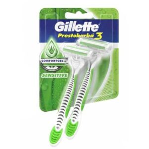 Afeitadora Prestobarba 3 Sensitive Gillette 2 unidades