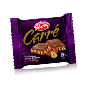 Savoy Carré chocolate con Leche y Avellanas 100g