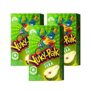 Jugo Yuky-Pak Pera Tripack 250ml cada uno