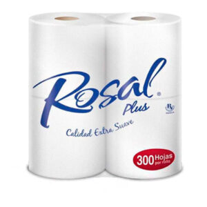 Papel higiénico Rosal Plus 300 Hojas 4 unidades