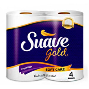 Papel Higiénico Suave Gold 270 hojas triple 4 unidades
