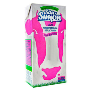 Leche semidescremada Deslactosada San Simón 1L