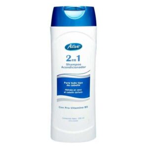 Shampoo 2 en 1 todo tipo de cabello Alive 350ml